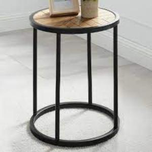 Handmade Rustic Iron <b>Side</b> <b>Table</b> Charming Accent Furniture For Living Room Bedroom Lounge Farmhouse Apartment Hotel And <b>Vintage</b> - Product Image 2