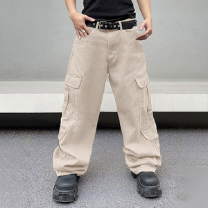 Pantalones Cargo de Estilo Informal para el Día a Día, Cómodos, de Corte Regular, con Múltiples Bolsillos, de Mezcla de Algodón Premium, con un Aspecto Elegante para Hombre - Product Image 4