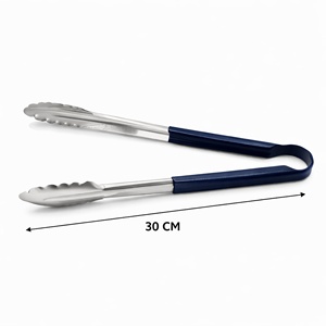 ที่คีบอาหารสแตนเลสแบบหนา 30 ซม. ทนความร้อน ด้ามจับสีน้ำเงิน |   ที่คีบอาหารอเนกประสงค์สำหรับบาร์บีคิว |   ด้ามจับที่ทนทาน - Product Image 1