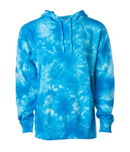 Sudadera con capucha oversize tie-dye para hombre, de algodón y felpa, estilo casual urbano, holgada, de manga larga y cálida. - Product Image 4