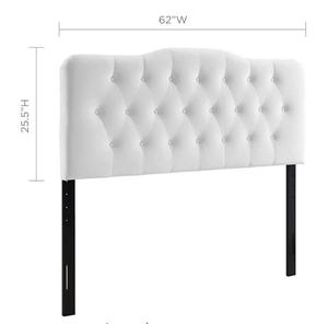 TRIHO-HB-071 Tufted Fabric Upholstered Extendable Storage Bed with Reclining Headboard - Product Image 2
