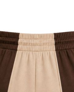 Customized Brown And Beige Women Sports Running <b>Shorts</b> Quick Dry Breathable Elastic Waist Gym Fitness Casual Activewear <b>Shorts</b> - Product Image 4