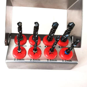 SHAHZIK INTERNATIONAL Manual Turbine External Irrigation Dental Implant <b>Drills</b> Set 8 Pieces for <b>Guided</b> Surgery Stainless Steel - Product Image 3