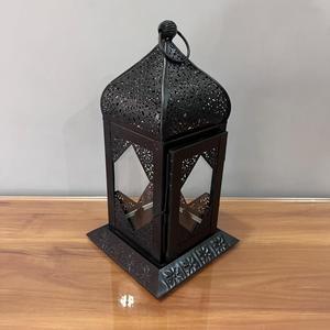 Nuevo Farol Decorativo de Hierro con Acabado Negro L510 de Diseño Artesanal para Iluminación del Hogar y de Mesa en Todas las Ocasiones - Product Image 6