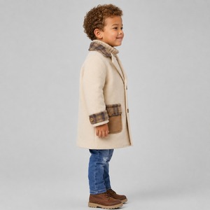Manteau en laine pour enfants sur mesure, taille OEM, manches longues, grande taille, fait main, avec expédition et livraison - Product Image 2