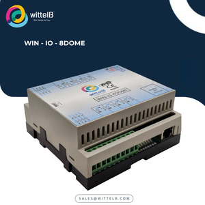 WIN-IO-8DOME | 8-Port Digital Output Relay Module with Modbus TCP Ethernet Plastic for Power Station & Industrial Equipment - Product Image 1