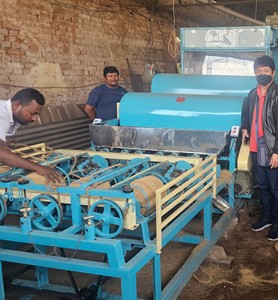 เครื่องบดเปลือกมะพร้าวและเครื่องสกัดใยมะพร้าวสำหรับการแยกเส้นใยมะพร้าวและการผลิตวัสดุปลูกแบบออร์แกนิก - Product Image 1