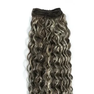 ผมแท้แบบ Remy Weft สีน้ำตาลดำ ลอนธรรมชาติ เนื้อนุ่ม หนาเต็ม ปริมาณมาก - Product Image 3