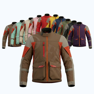 100% Polyester Whole Sale Motorcycle Jacket Windproof Protective Gear Multi Pocket Breathable Custom Logo <b>Design</b> Biker Jackets - Product Image 1
