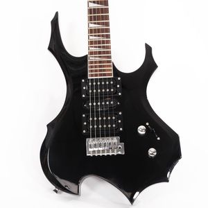Chitarra Elettrica in Mogano con Pickup HSH, 6 Corde, Tracolla Nera, Plettri e Attrezzi - Product Image 6