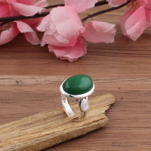 Natural <b>Turquoise</b> Sterling Silver Women's Wedding <b>Ring</b> Genuine Gemstone Classic Bezel Setting Jewelry Wholesale - Product Image 1