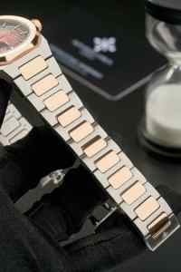 Montre automatique sportive mécanique résistante à l'eau en acier inoxydable avec fermoir caché à bouton poussoir saphir Alexander Ferros 9292D/08 - Product Image 6