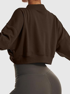 Sudadera Oversize de Felpa para Mujer, Personalizada, Mezcla de Algodón, Ajuste Holgado, Manga Larga, Casual, Suave y Cálida, Estilo Urbano de Invierno - Product Image 3