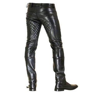 <b>mens</b> <b>leather</b> <b>pants</b> modern fit wholesale supplier <b>men</b> <b>leather</b> trousers relaxed cut fashion manufacturer <b>mens</b> black <b>leather</b> <b>pants</b> - Product Image 2