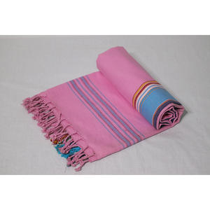 Toalla Kikoy Turca Moderna de Primera Calidad, 100% Algodón, Diseño de Rayas Rosas, Secado Rápido, Ecológica, para Uso en la Playa - Product Image 4