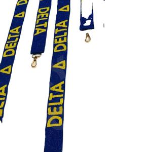 CRYSTAL CRAFT Sangle de sac à main en perles de verre de style indien avec couleur et logo personnalisés Taille personnalisée pour sacs - Product Image 1