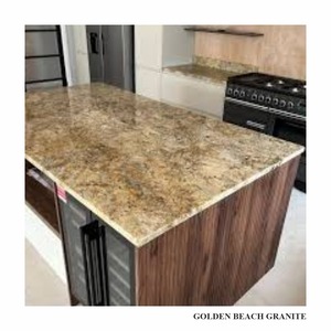 Dalles de granit Golden Bleach flammé/broyé sur mesure pour cuisines modernes, designs extérieurs, carrelages et escaliers – Vente en gros - Product Image 1