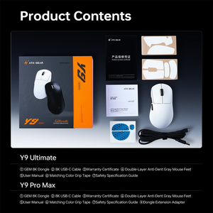 ATK Dragonfly Y9 Ultimate <b>Wireless</b> Gaming Mouse, PAW3950 Ultra, 800mAh BatteryRight-Handed Ergonomic For FPS Esports <b>PC</b> Gamer - Product Image 6