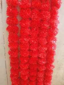 Fleurs de souci artificielles en gros, guirlande de Diwali, longues brins de fleurs de souci artificielles pour la Pooja indienne, les mariages et Noël - Product Image 2