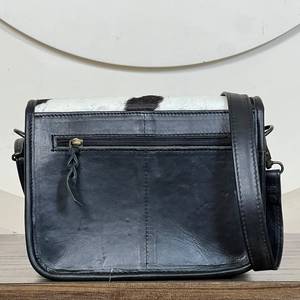 Sacs messager pour femmes en cuir de vachette artisanal, élégants, à motif floral et fermeture éclair, sacs à bandoulière - Product Image 5