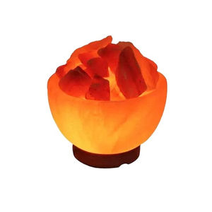 Lámpara de Sal Rosa del Himalaya Orgánica de Primera Calidad, Tallada a Mano, con Efecto de Cuenco de Fuego, Luces Naturales para Decoración del Hogar - Product Image 2