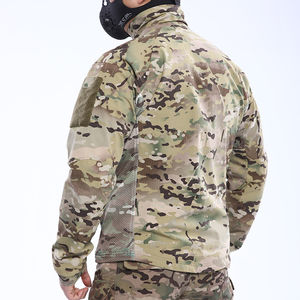 Blouson bomber softshell décontracté pour homme avec col rabattable, fermeture éclair, motif uni et logo frontal - Product Image 3