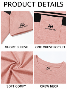 เสื้อยืดแขนสั้นผู้ชายแบรนด์ AMY ผ้าฝ้าย 100% ทรงปกติ รับสกรีนโลโก้ ขายส่ง - Product Image 4