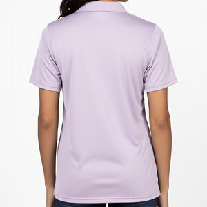 เสื้อโปโลผู้หญิงแบบลำลอง คอวี สีพื้น แขนครึ่งตัว สกรีนโลโก้ได้ ทรงปกติ ผ้าฝ้าย 100% สำหรับฤดูร้อน ออกแบบได้ตามต้องการ - Product Image 3