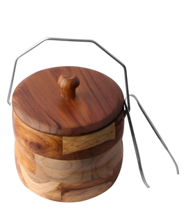 Nouvelle conception de seau à glace en bois, poignée en laiton de qualité supérieure, refroidisseur à vin en bois, prix de gros - Product Image 2