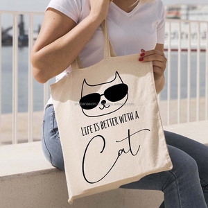 Sacs fourre-tout promotionnels en toile de coton pur personnalisés avec logo imprimé sur mesure, sacs de rangement pour vêtements - Product Image 4