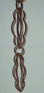 Modern <b>Copper</b> Diamond Rain Chain Outdoor <b>Garden</b> Decoration - Product Image 5