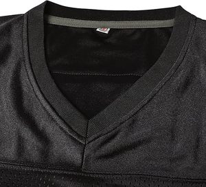 Camiseta de fútbol Permian número 45, negra, con cuello en V, de poliéster, personalizada, Miles C - Product Image 4