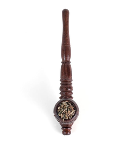 Pipa de Fumar de Madera Rústica Hecha a Mano, Clásica para Amantes del Tabaco, Acabado Pulido Suave, FAIZA CRAFT, Acabado Esmerilado Ecológico Vintage - Product Image 2