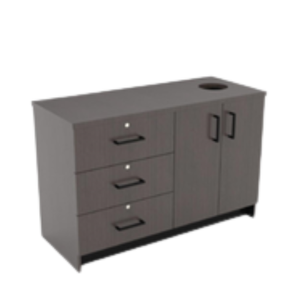 บาร์กาแฟ ขนาด 42 นิ้ว ได้รับการรับรองมาตรฐาน CARB P2 เกรด E0 ผลิตจาก MDF เคลือบ HPL LPL พร้อมขอบและอุปกรณ์ตกแต่งเข้าชุดสำหรับห้องพักโมเต็ล - Product Image 1