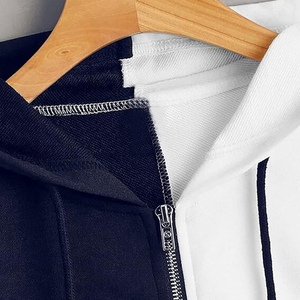 Novedad Otoño Invierno Sudadera con Capucha Corta de Felpa Gruesa Coreana con Relieve para Mujer, de Algodón y Forro Polar con Cremallera Completa, Personalizable - Product Image 3