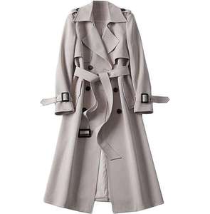 Elegant Mens Wool Blend Trench Coat Winter Long Overcoat Warm Casual Formal Outerwear with Lapel Collar and Button Closure - Product Image 4