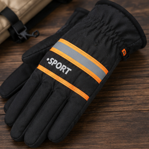 Gants de course automobile d'extérieur, à doigts entiers, légers, imperméables, isolants thermiquement, coupe-vent, à rayures réfléchissantes, ignifuges - Product Image 1