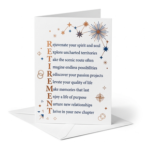 Tarjeta de Felicitación para Jubilación, Tarjetas Divertidas para Retirados, Mujeres, Hombres, Compañeros de Trabajo, Mensaje de Despedida, Papel Recubierto Dorado - Product Image 1