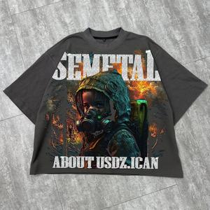 เสื้อยืดแขนสั้นคอกลมผู้ชาย BlanqWear ผ้าฟลีซอย่างดี ทรงหลวม พรีเมียม ผ้าฝ้าย 100% 280 กรัม ป้องกันแบคทีเรีย แห้งเร็ว - Product Image 3