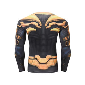 2026 Wholesale Men's Sublimated Rash Guard Full Sleeve Quick Dry Lightweight Spandex/Nylon 240g Comfortable Fit Custom Logo - Product Image 2