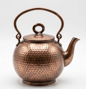 Tetera de Cobre Martillado Retro con Tapa y Asa, Tetera de Metal Duradera a un Precio Accesible - Product Image 4