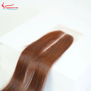 Extensiones de Cabello Virgen Vietnamita con Cierre de Encaje HD, Listas para Enviar, con Raya al Medio, Varios Colores, Alta Calidad - Product Image 5