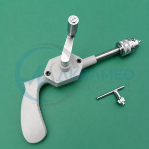 Perceuse osseuse orthopédique manuelle avec mandrin Jacobs, instrument chirurgical en acier inoxydable, usage vétérinaire, certifiée CE, réutilisable - Product Image 2