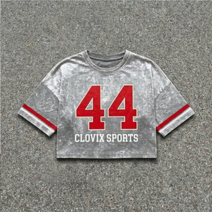 CLOVIX SPORTS Men's Summer Casual Two-Piece Cotton T-<b>Shirt</b> Shorts Set Custom Logo Silk Screen Printing Letter Pattern ODM - Product Image 5