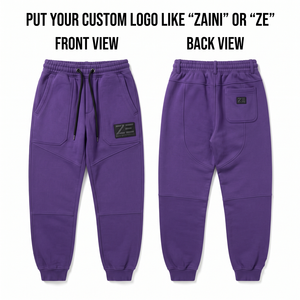 Pantalon de jogging décontracté pour homme ZAINI ZI-246 en tissu sergé respirant, séchage rapide, écologique, léger, bleu lavande, plissé devant - Product Image 1