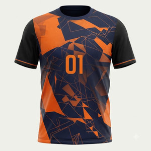 เสื้อฟุตบอลผู้ชายสั่งทำได้ตามต้องการ ขายตรงจากโรงงาน พร้อมปักชื่อและหมายเลข สำหรับสโมสร โรงเรียน การแข่งขัน และการฝึกซ้อม - Product Image 1