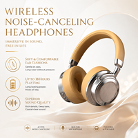 Casque sans fil professionnel à réduction de bruit avec son HIFI et basses profondes, style vintage tendance, idéal comme cadeau promotionnel d'entreprise - Vente Flash