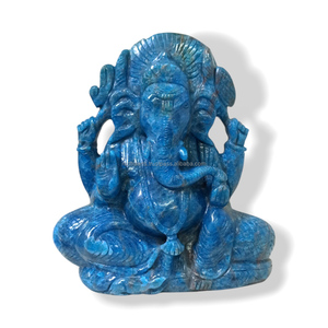 Apatita Natural Tallada a Mano, Ídolo de Ganesha, Cristales, Piedras Preciosas, Reiki, Sanación de Chakras, Ecológico - Product Image 5