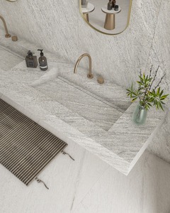 Losas de Porcelana Pulida Gris Ingresso, Superficies Elegantes con Efecto Mármol para Interiores de Lujo - Product Image 3