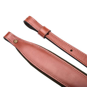 Cinghia da Caccia in Pelle Bovina Conciata al Vegetale di Alta Qualità con Imbottitura in Schiuma e Fondo in Camoscio Marrone - Prodotto Più Venduto per Cacciatori - Product Image 2